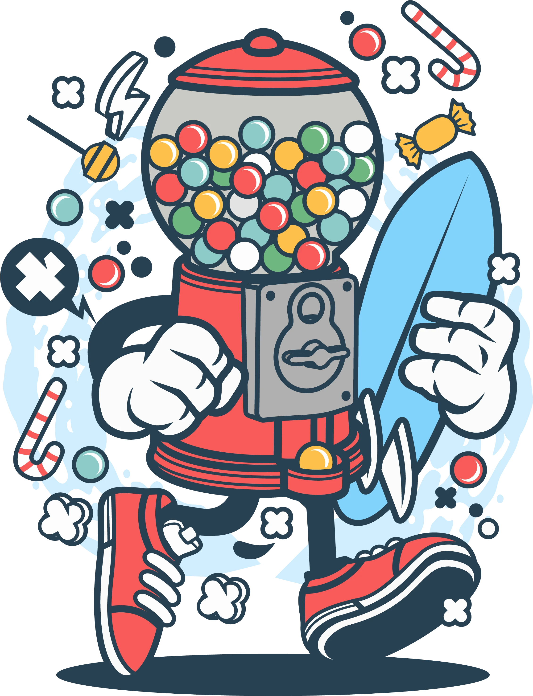 Gumball Machine Cartoon | Heat Transfer