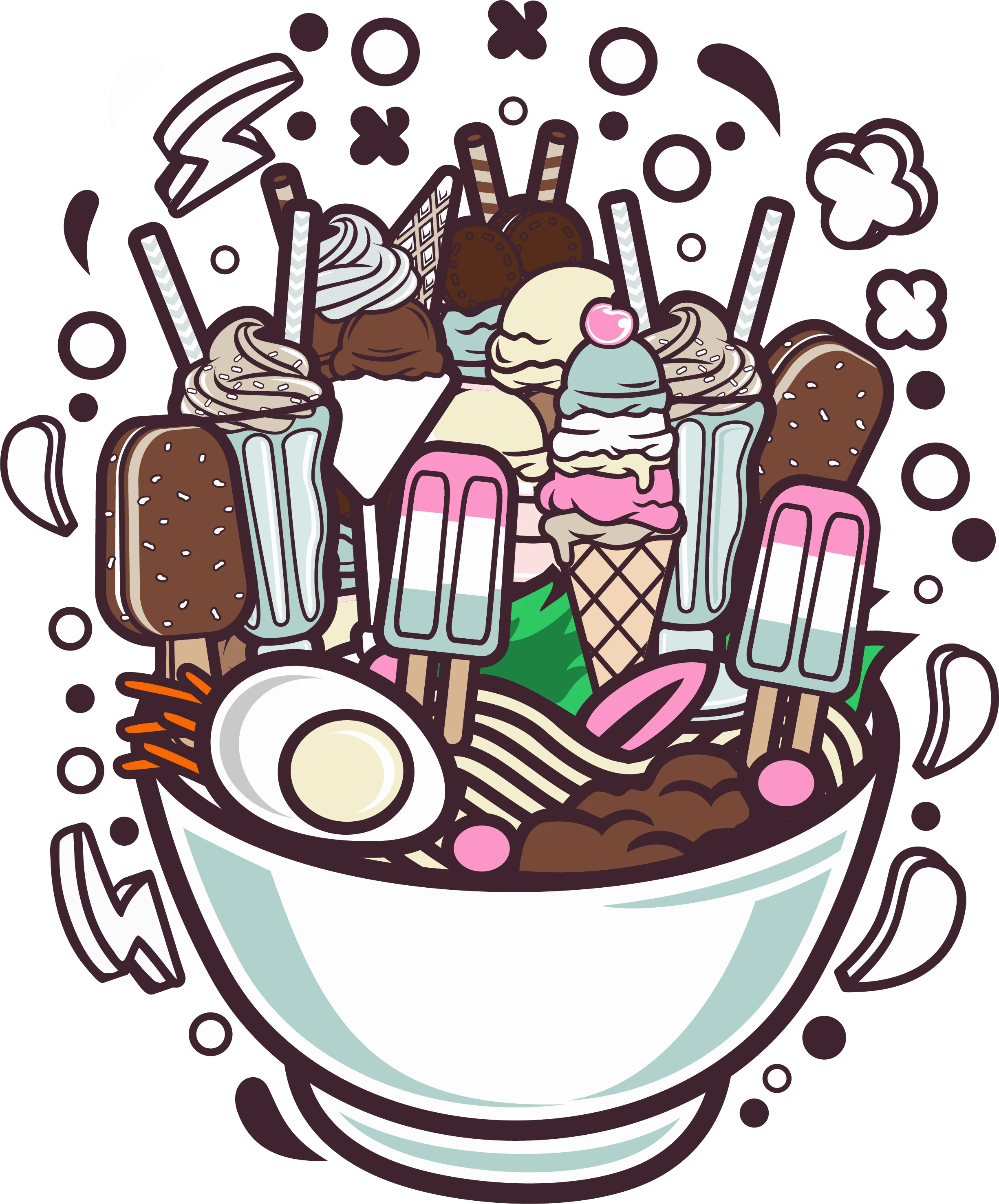 Ramen Ice Cream | Heat Transfer