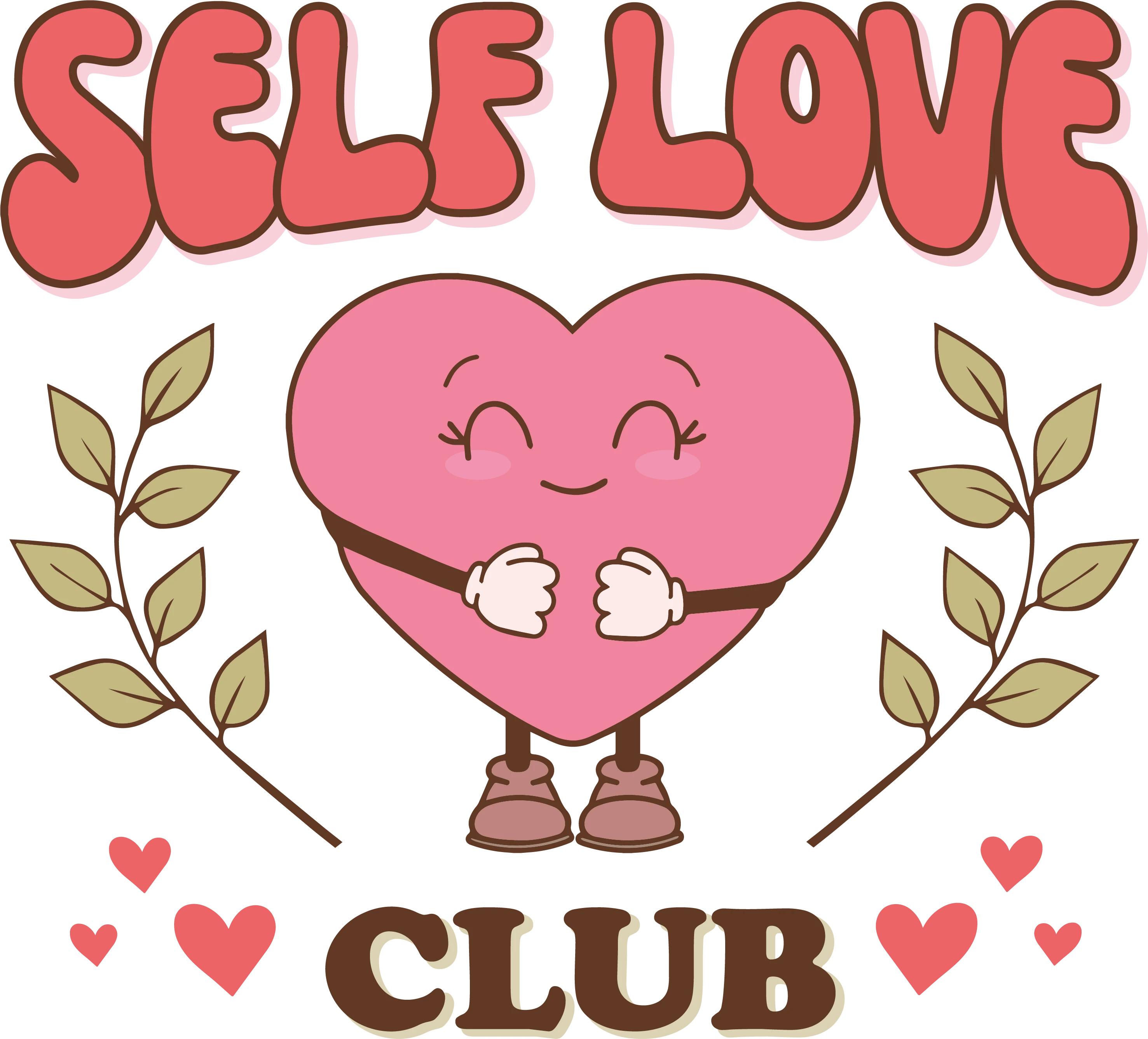 Self Love Club Kawaii Heat Transfer