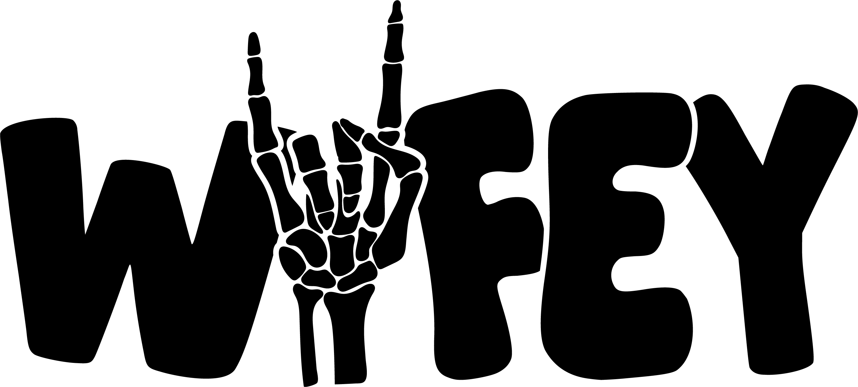 wifey - heat transfer - iron on transfer - tshirt print - Bridal- Wedding - dead set threads