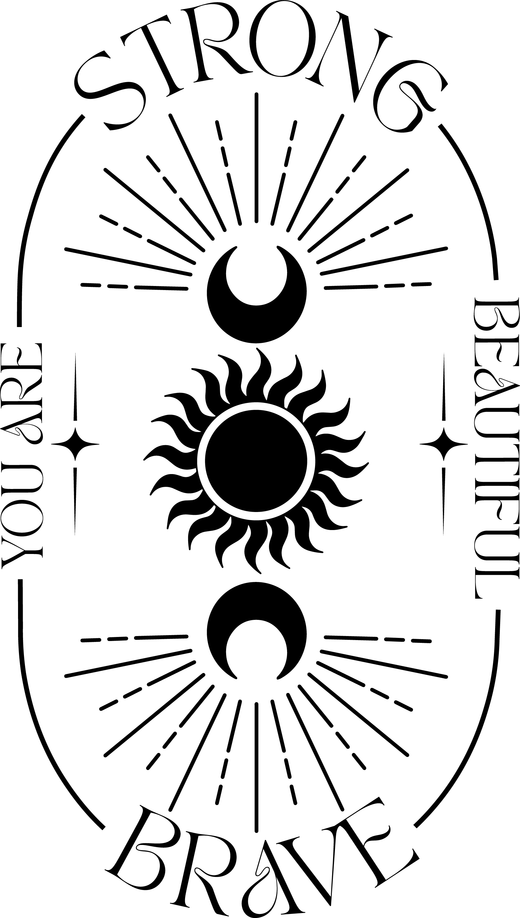 You Are Strong- iron on transfer - heat transfer - t-shirt transfer - Dead Set Threads