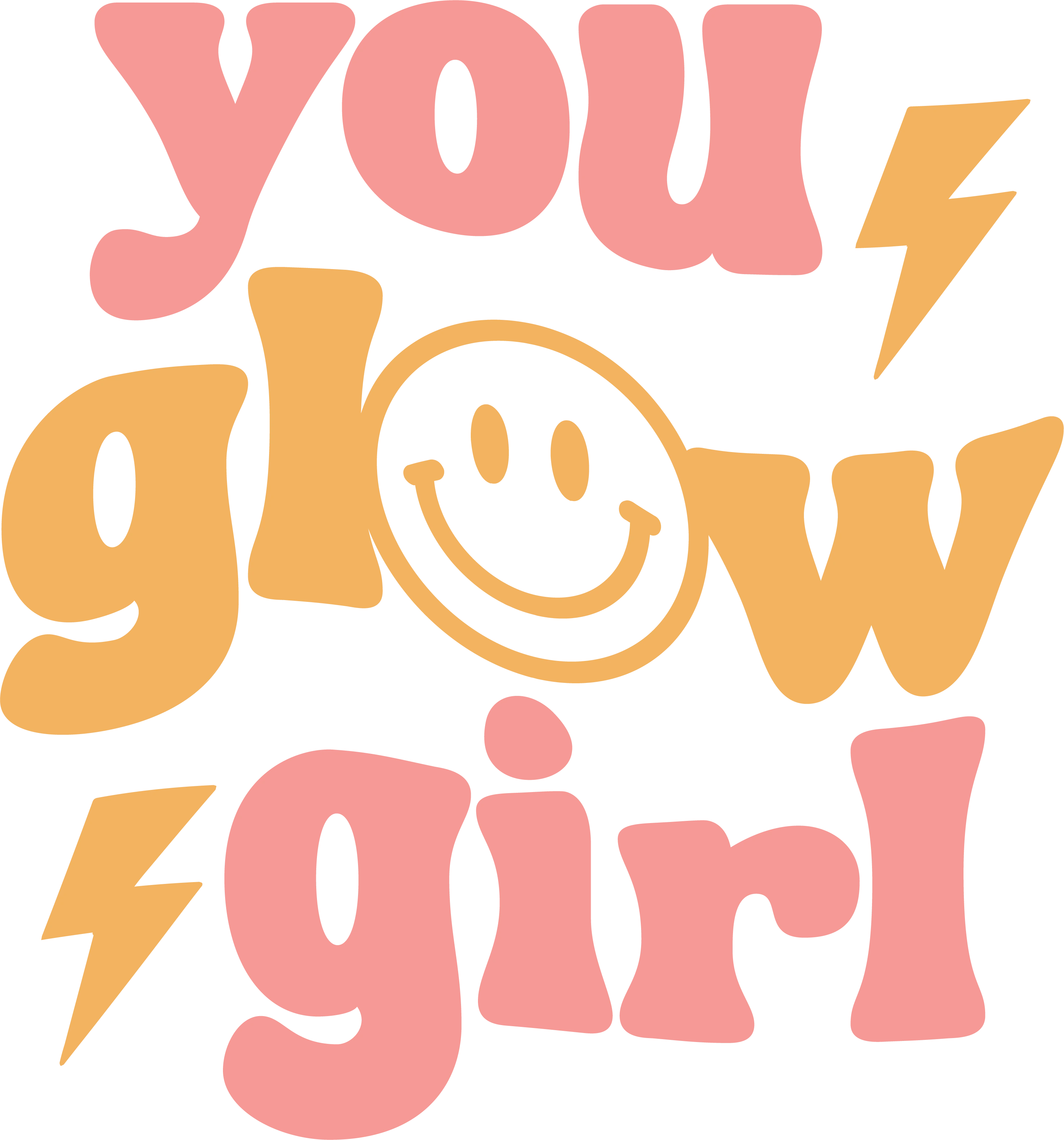 You Glow Girl - heat Transfer - t-shirt transfer - dead set threads
