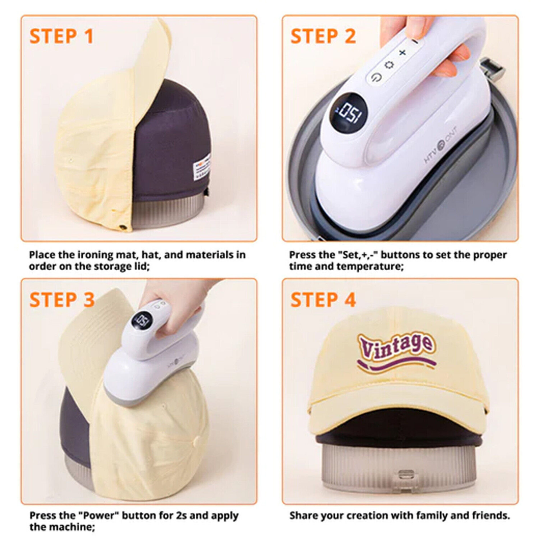 Hat Heat Press | Hand Held