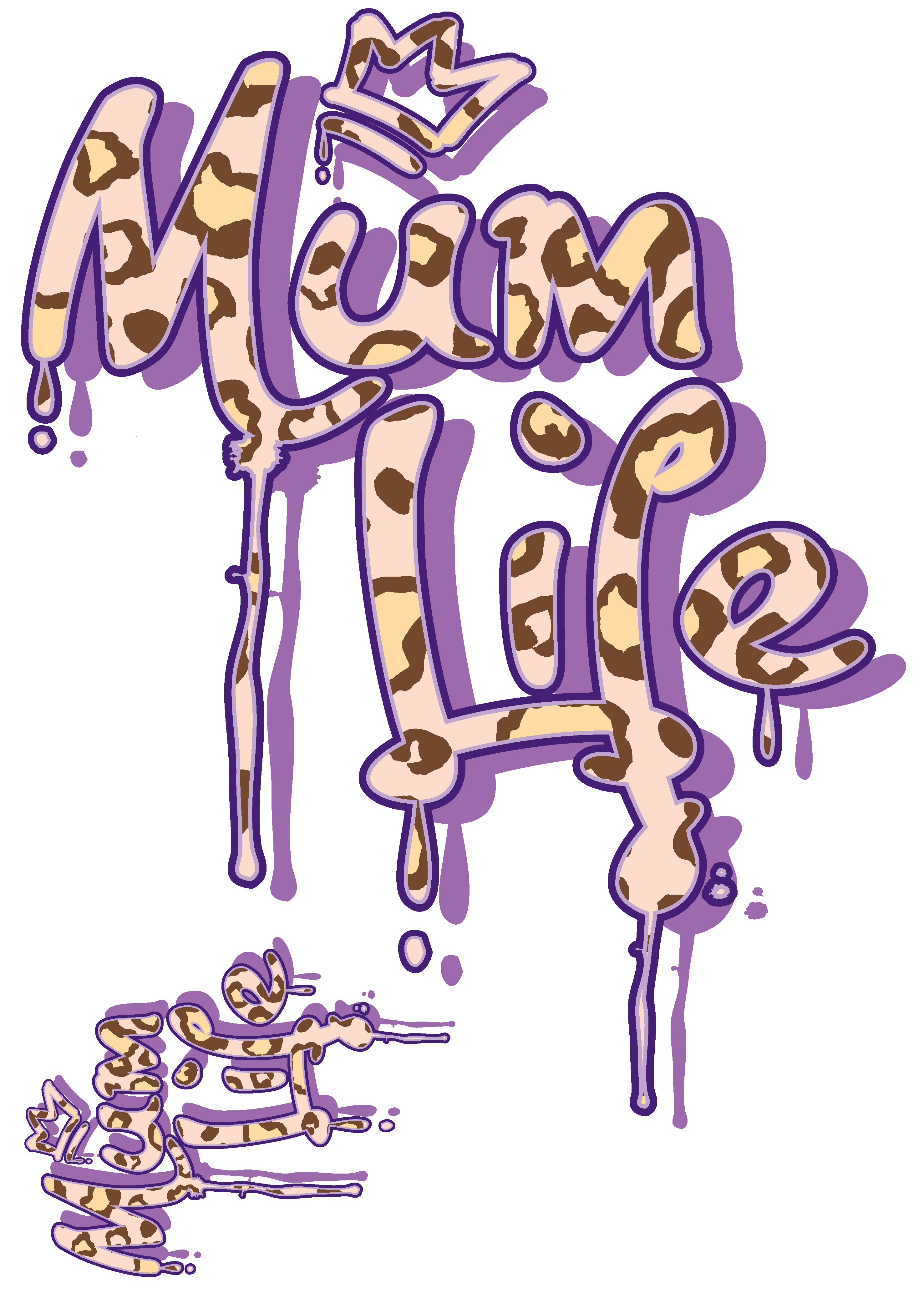 GML - Graffiti Mum Life PURPLE