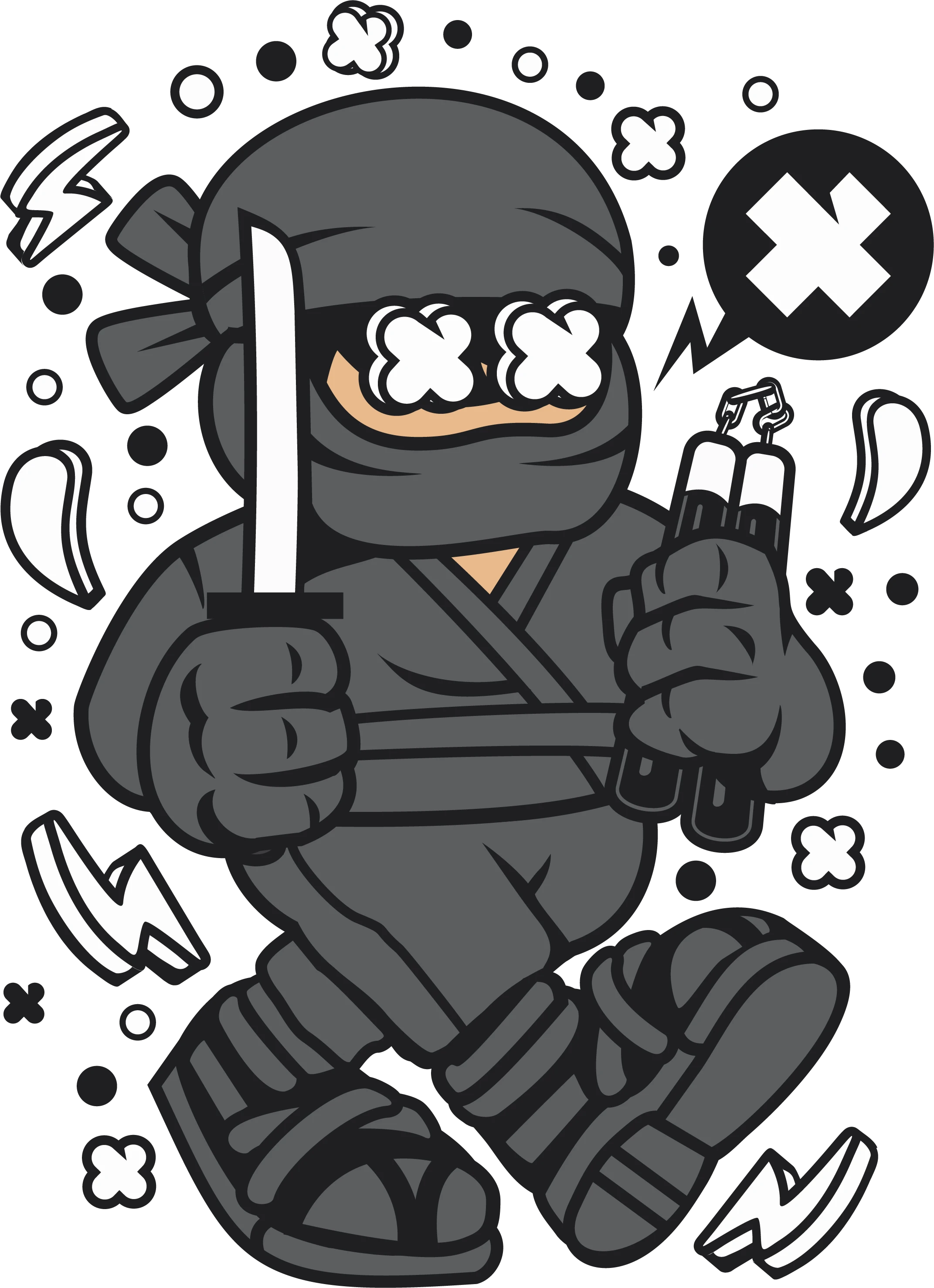 Cartoon Ninja | Heat Transfer