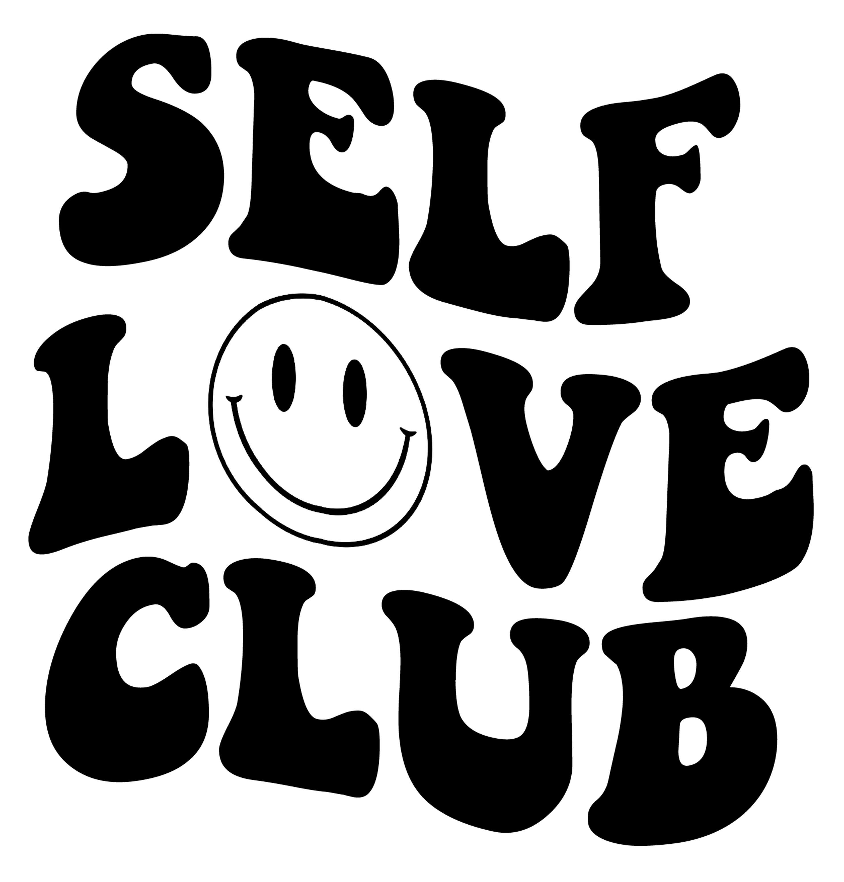 Self Love Smiley Heat Transfer