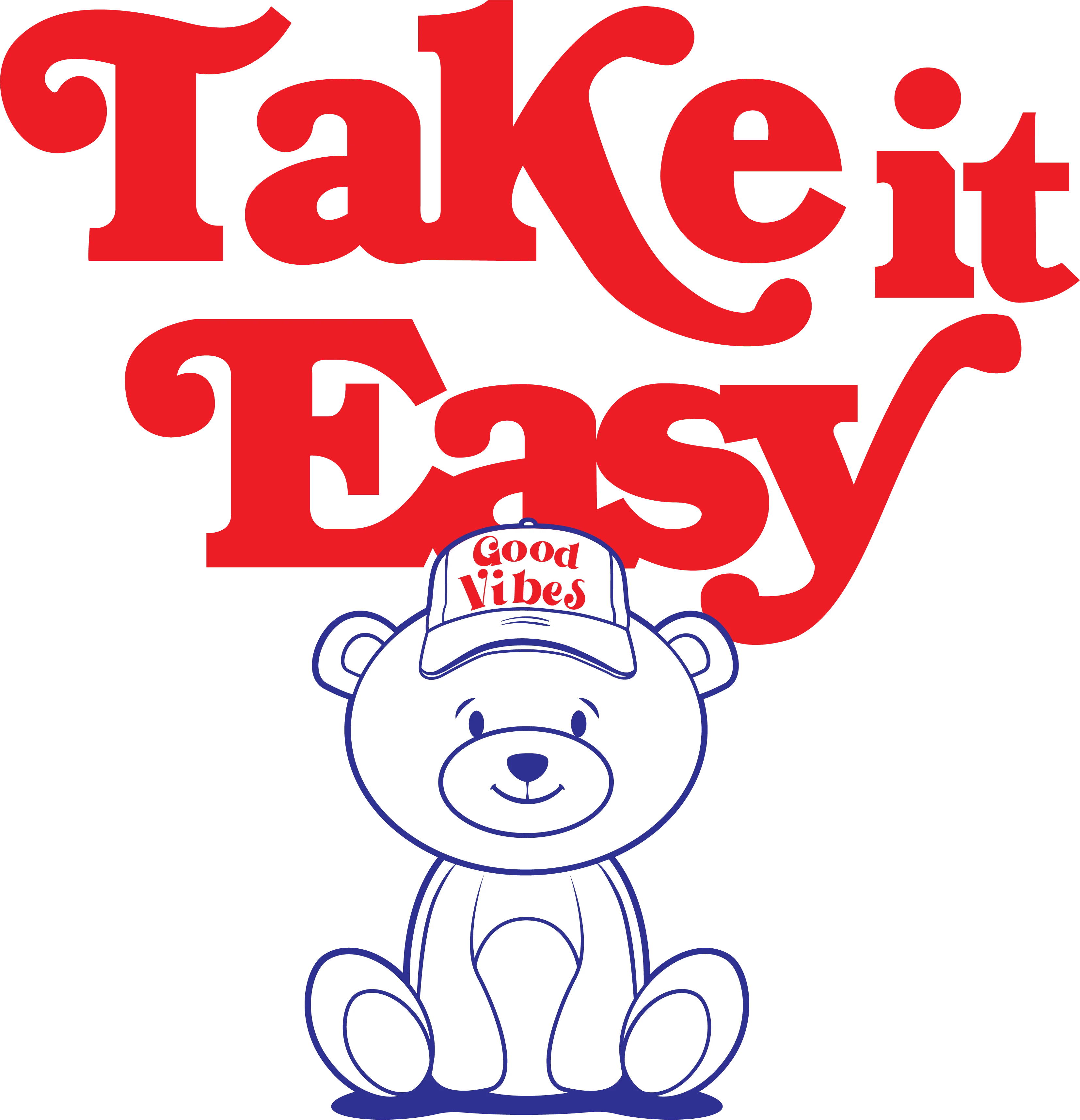 Take It Easy Teddy Heat Transfer